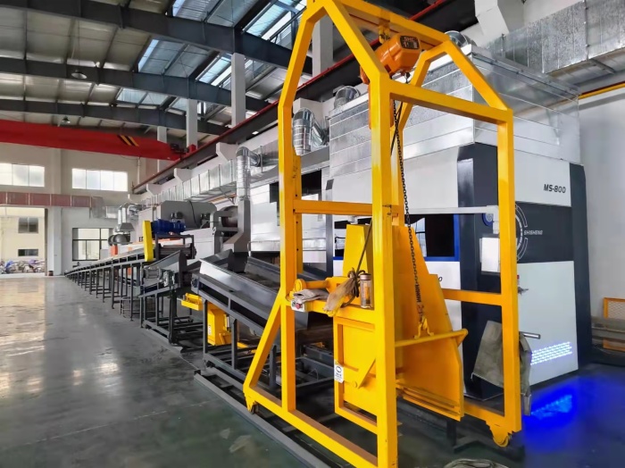 The fastener coating line has been installed