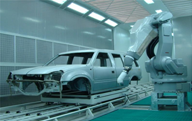 Car bumper painting line