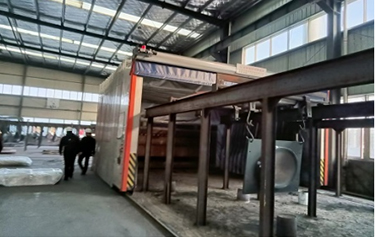 Telescopic painting of sheet metal parts